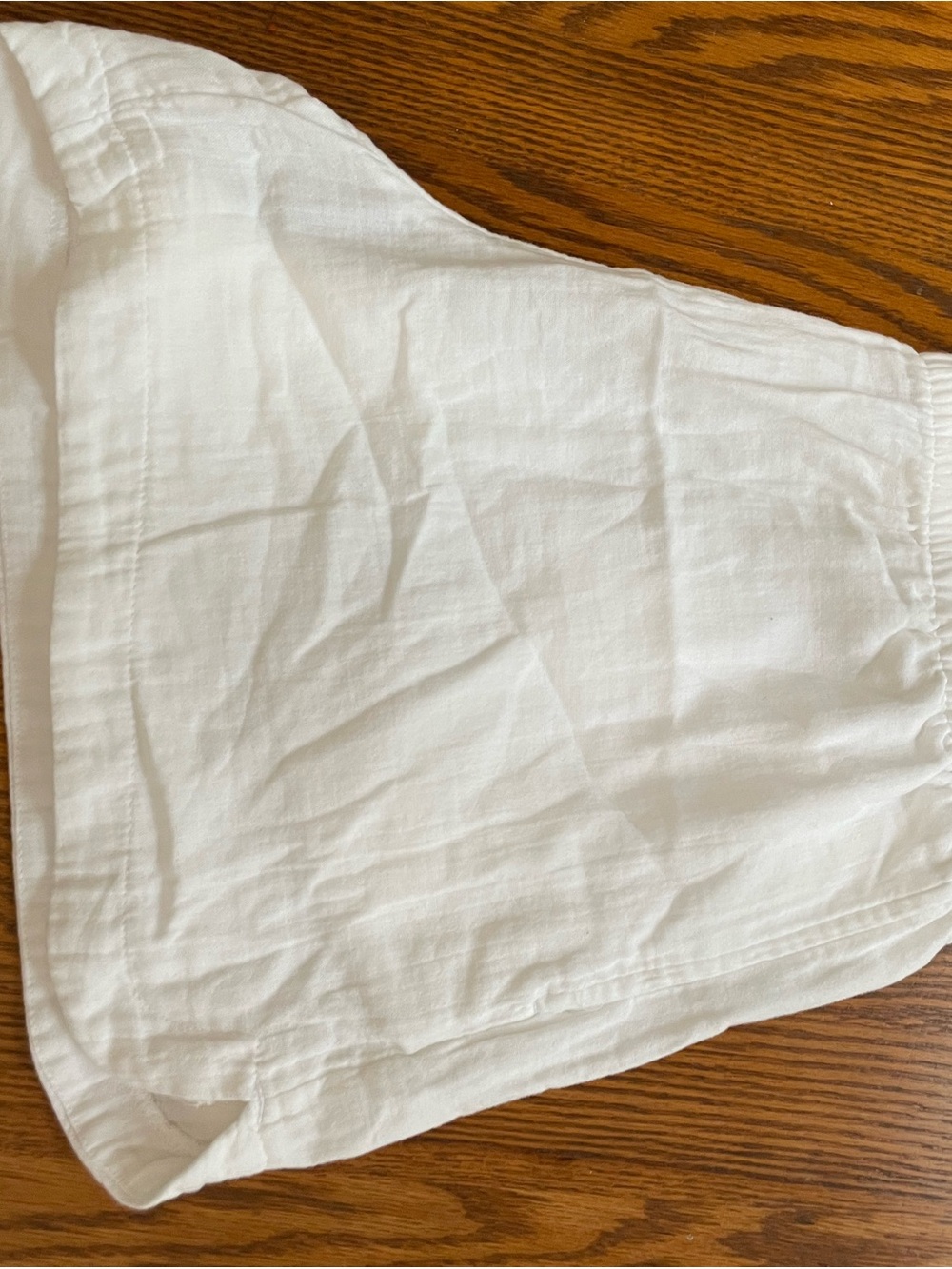 Old Navy White Elastic Waist Cotton Shorts